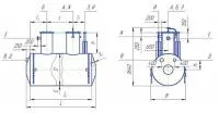 Емкость горизонтальная подземная дренажная для неагрессивных сред ЕП